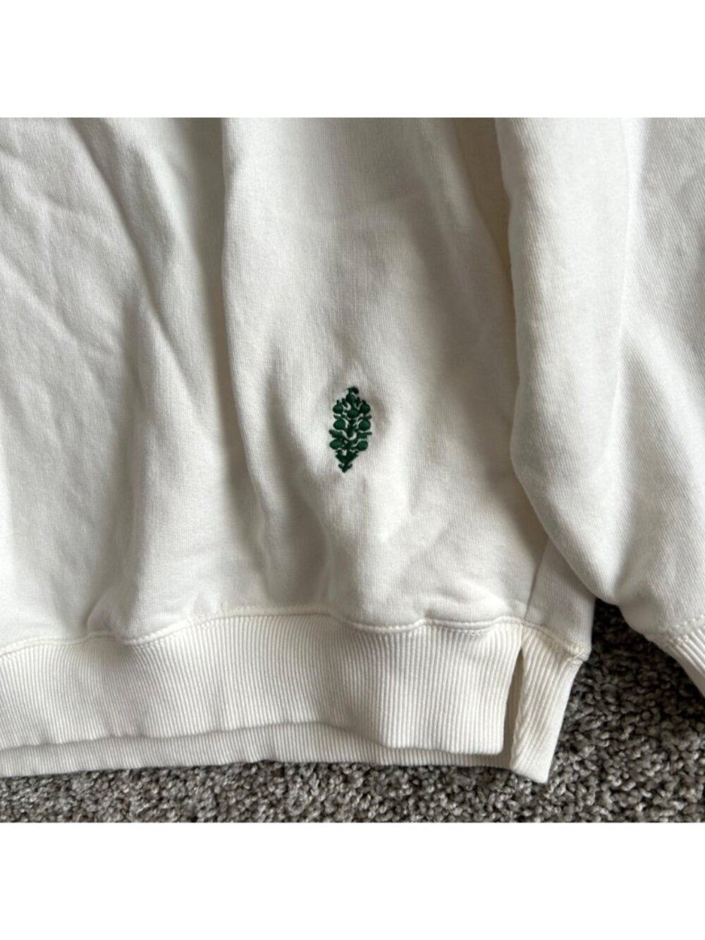 FP Movement Women's Sz Small White Crewneck All Star Embroidered Logo Sweatshirt - Picture 6 of 16
